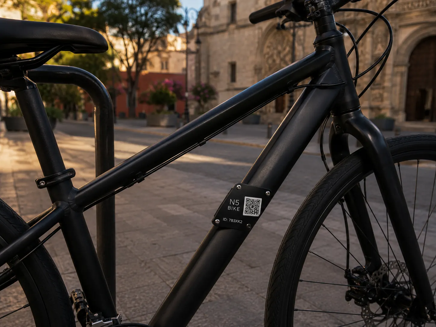 Bicicleta identificada con N5 BIKE